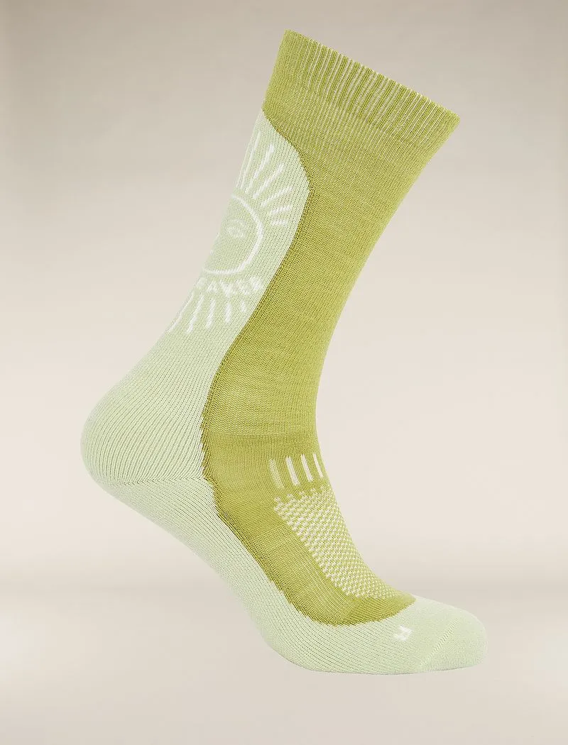 Icebreaker Merino Hike+ Light Crew Socks IB Solar - Man - Olive/ashen - Size M sold by Icebreaker product image thumbnail 2