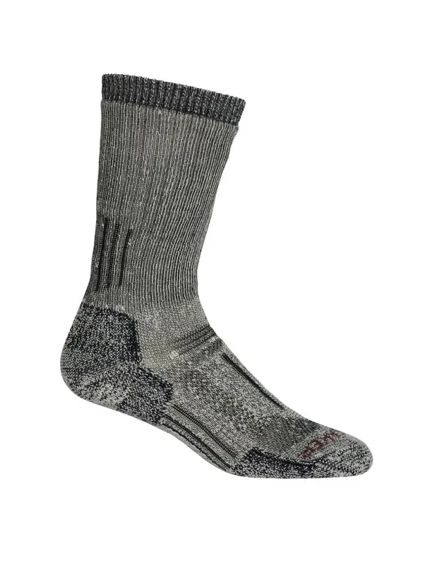 Icebreaker Merino Mountaineer Mid Calf Socks - Woman - Jet Heather/espresso - Size M sold by Icebreaker