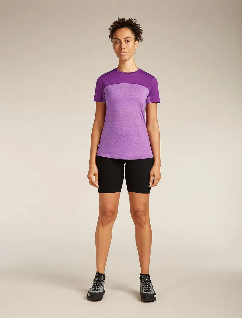 Icebreaker 125 Cool-Lite™ Merino Blend Sphere III T-Shirt Color Block - Woman - Passion Heather/passion - Size XS sold by Icebreaker product image thumbnail 3