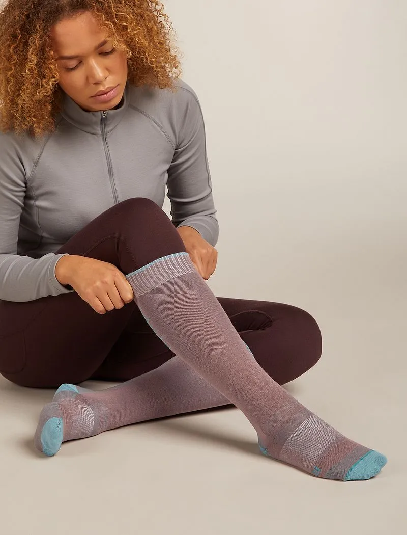 Icebreaker Merino Ski+ Ultralight Over The Calf Socks - Woman - Summit/hydro - Size S sold by Icebreaker product image thumbnail 3