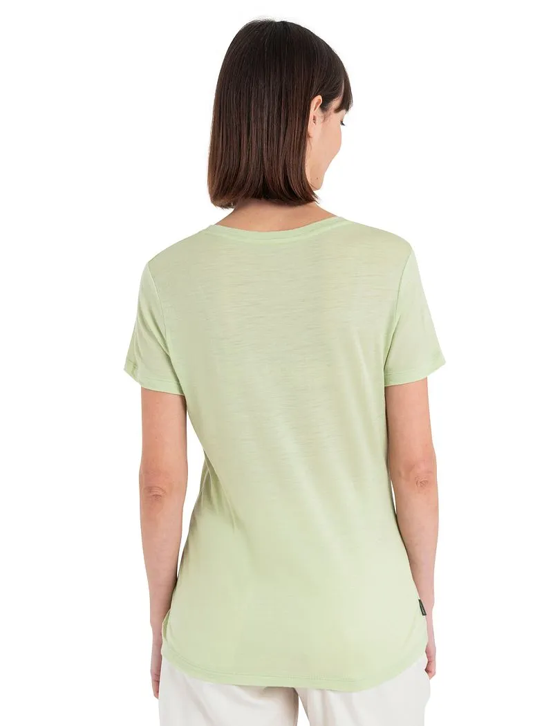 Merino 150 Tech Lite Short Sleeve Scoop T-Shirt Icebreaker Logo Reflections - Woman - Glazen - Size S sold by Icebreaker product image thumbnail 2