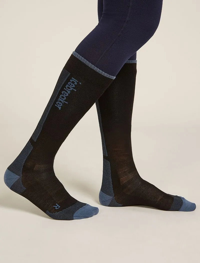 Icebreaker Merino Ski+ Ultralight Over The Calf Socks - Woman - Black/dawn - Size S sold by Icebreaker product image thumbnail 3
