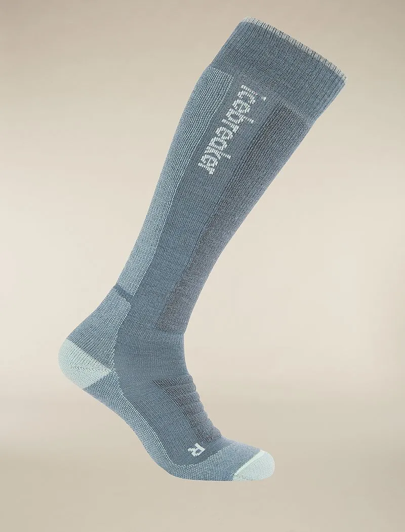 Icebreaker Merino Ski+ Medium Over The Calf Socks - Man - Blue Ash/mint - Size XL sold by Icebreaker product image thumbnail 2