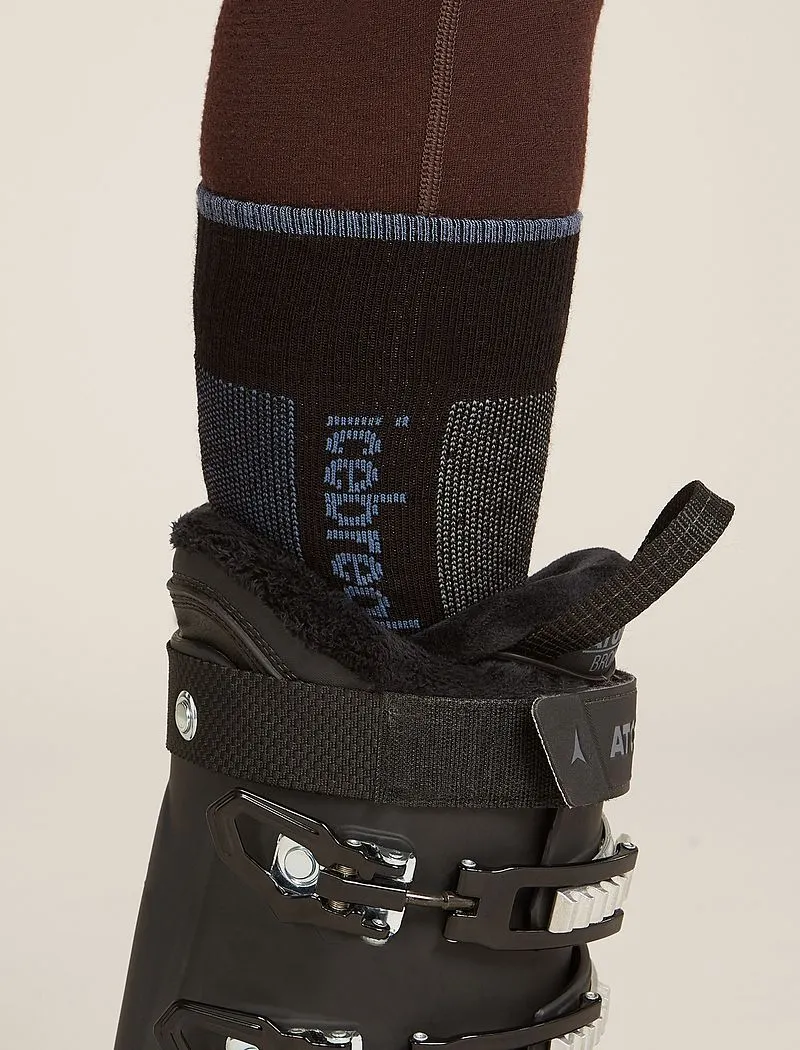 Icebreaker Merino Ski+ Medium Over The Calf Socks - Woman - Black/dawn - Size L sold by Icebreaker