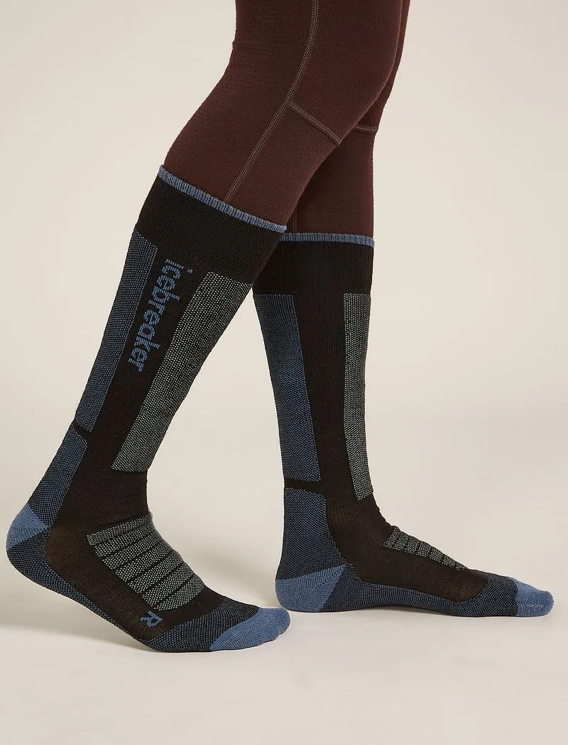 Icebreaker Merino Ski+ Medium Over The Calf Socks - Woman - Black/dawn - Size L sold by Icebreaker product image thumbnail 3
