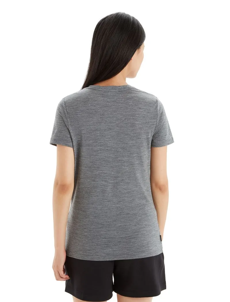 Icebreaker Merino Tech Lite II Short Sleeve T-Shirt - Woman - Gritstone Heather - Size L sold by Icebreaker product image thumbnail 3
