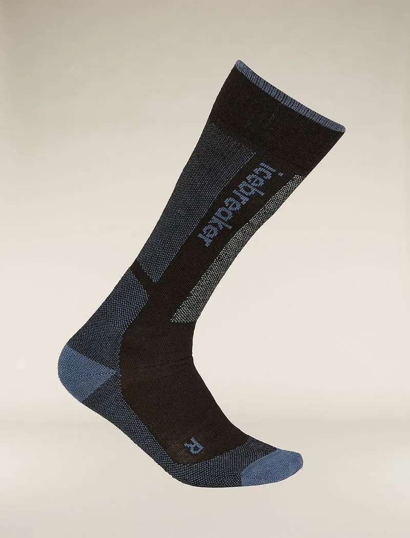 Icebreaker Merino Ski+ Light Over The Calf Socks - Woman - Black/dawn - Size L sold by Icebreaker product image thumbnail 2