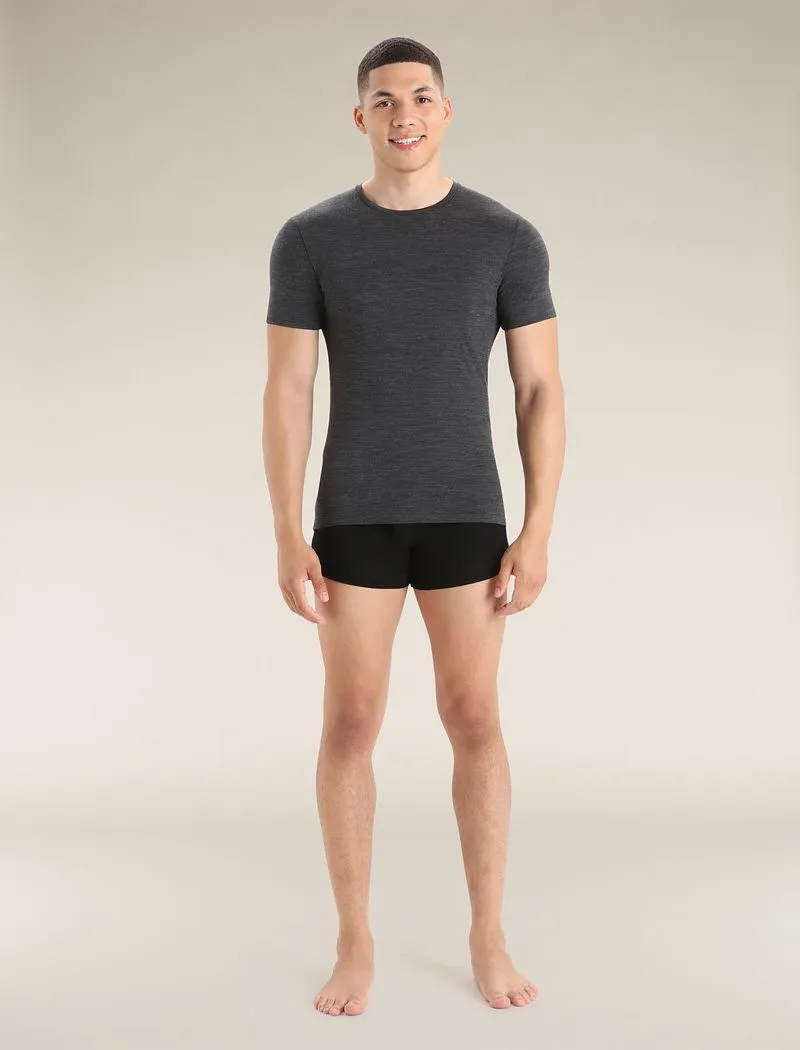 Icebreaker Merino 150 Anatomica Short Sleeve Crew Top - Man - Jet Heather - Size L sold by Icebreaker product image thumbnail 3