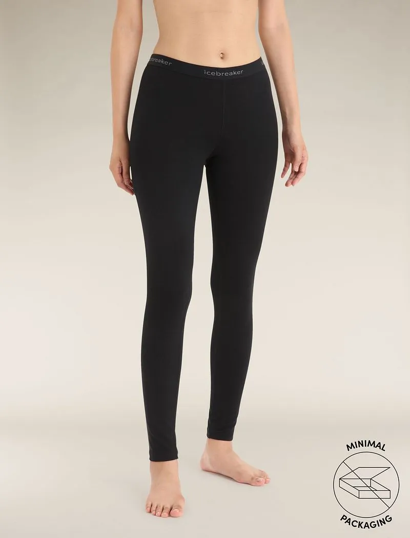 Icebreaker Merino 200 Oasis Thermal Leggings - Woman - Black Unboxed - Size M sold by Icebreaker