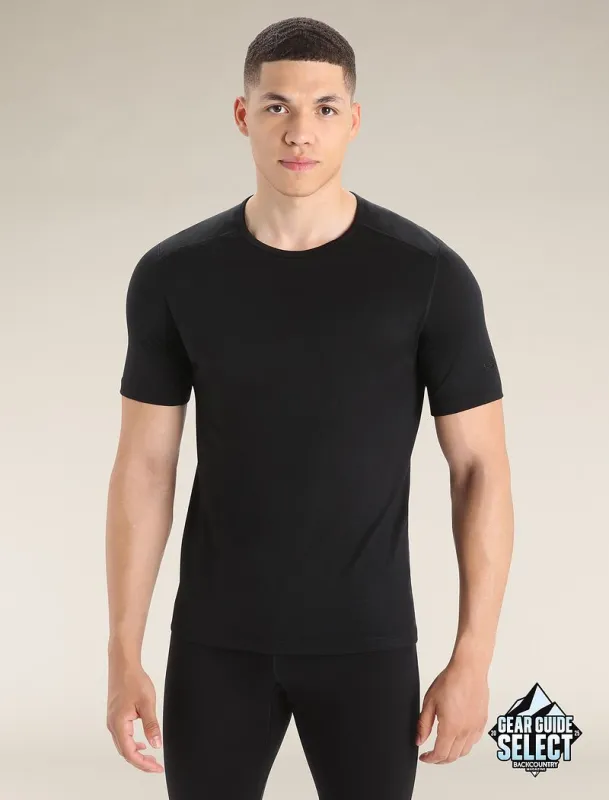 Icebreaker Merino 200 Oasis Short Sleeve Crew Thermal Top - Man - Black - Size XL sold by Icebreaker