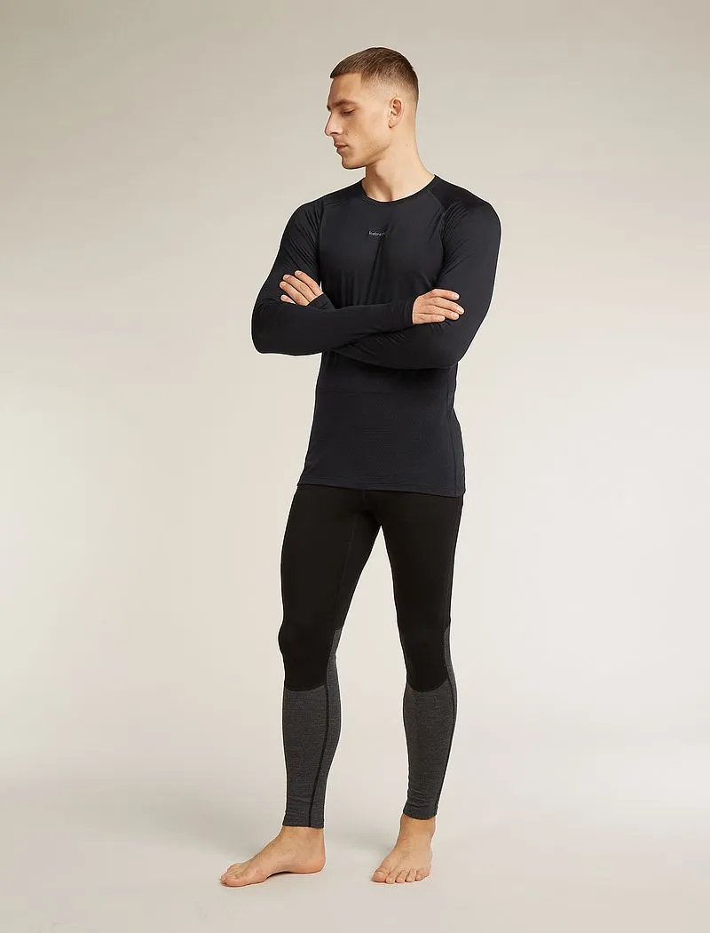 Icebreaker Merino Blend 125 ZoneKnit™ Long Sleeve Crew Thermal Top - Man - Black - Size M sold by Icebreaker product image thumbnail 3