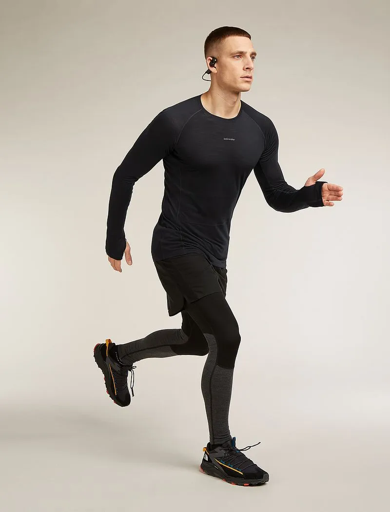 Icebreaker Merino Blend 125 ZoneKnit™ Long Sleeve Crew Thermal Top - Man - Black - Size M sold by Icebreaker product image thumbnail 4