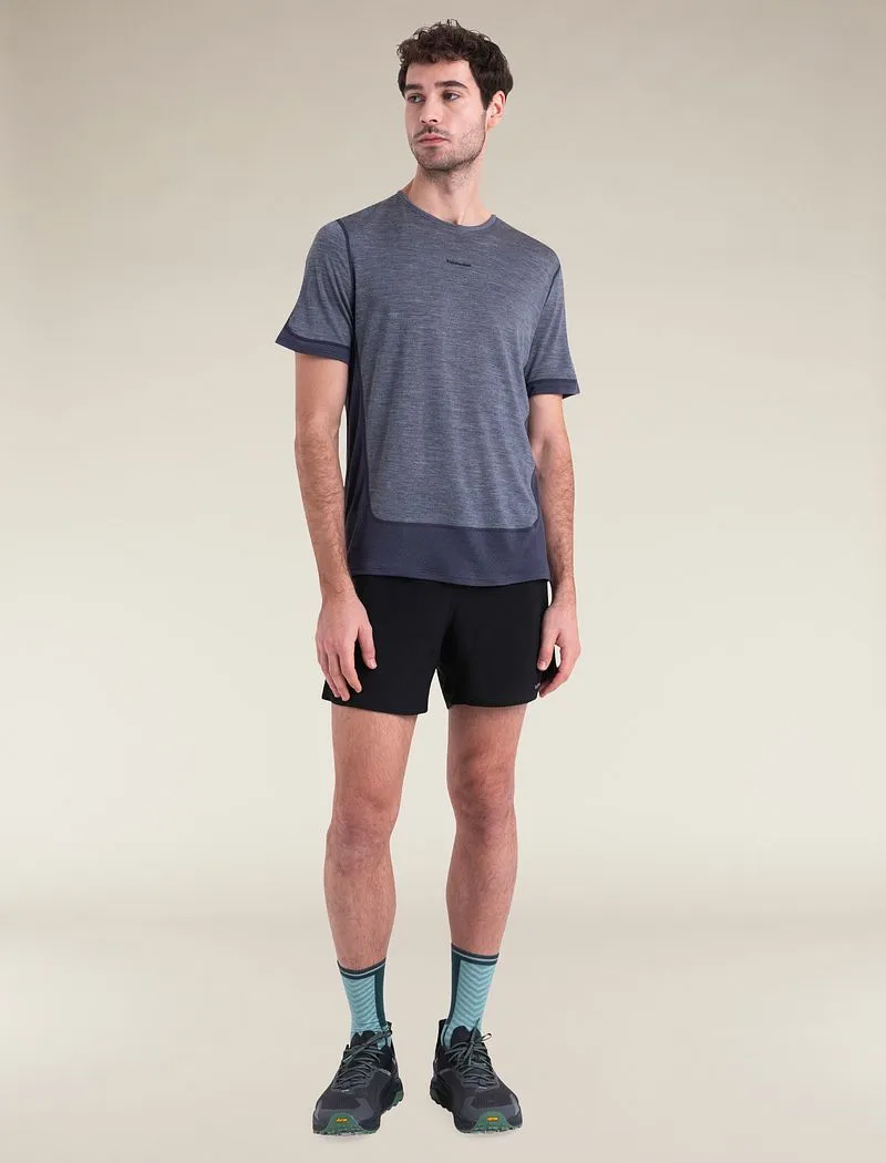 Icebreaker Merino Blend 125 ZoneKnit™ Energy Wind Short Sleeve T-Shirt - Man - Graphite/graphite Heather - Size L sold by Icebreaker product image thumbnail 3