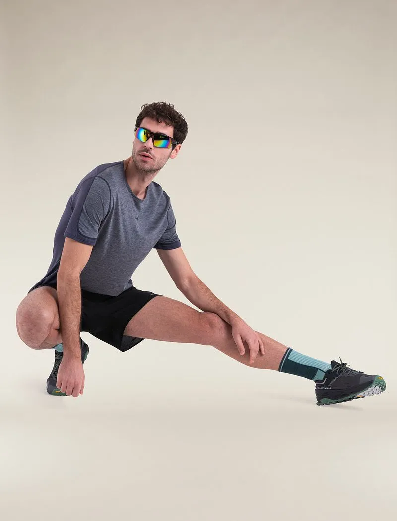 Icebreaker Merino Blend 125 ZoneKnit™ Energy Wind Short Sleeve T-Shirt - Man - Graphite/graphite Heather - Size L sold by Icebreaker product image thumbnail 4