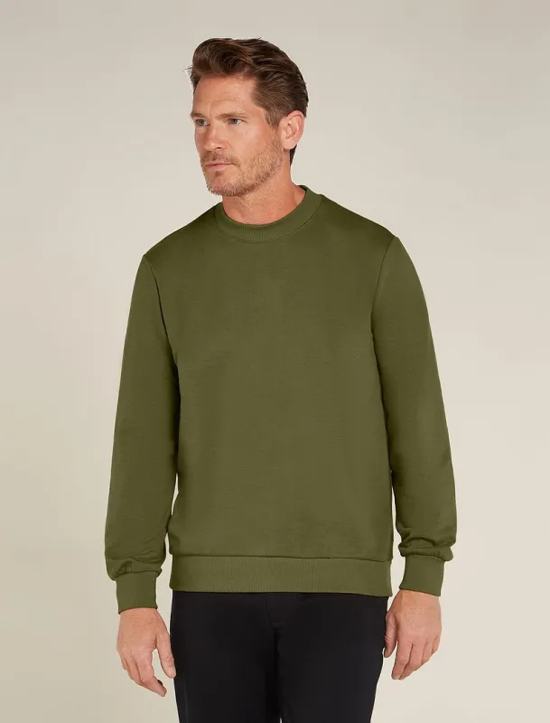 Icebreaker Central Long Sleeve Sweatshirt - Man - Loden - Size L sold by Icebreaker