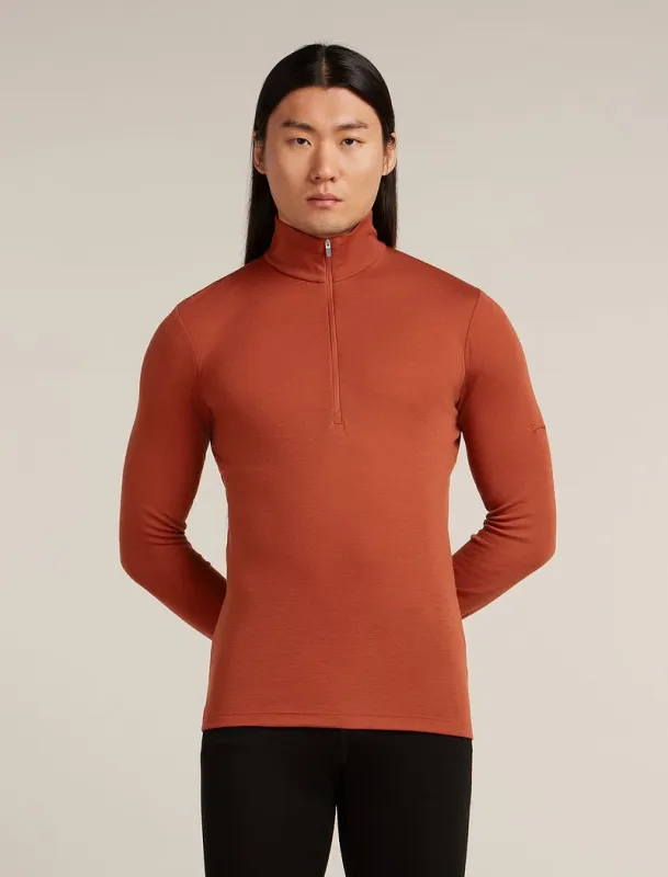 Icebreaker Merino 175 Everyday Long Sleeve Half Zip Thermal Top - Man - Jasper - Size S sold by Icebreaker