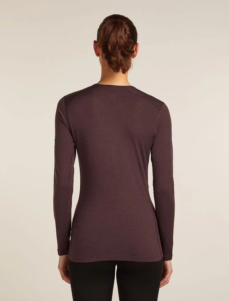 Icebreaker Merino 200 Oasis Long Sleeve Crew Thermal Top - Woman - Java - Size XL sold by Icebreaker product image thumbnail 2