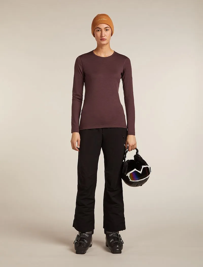 Icebreaker Merino 200 Oasis Long Sleeve Crew Thermal Top - Woman - Java - Size XL sold by Icebreaker product image thumbnail 4