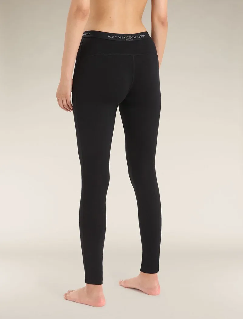 Icebreaker Merino 200 Oasis Thermal Leggings - Woman - Black - Size XS sold by Icebreaker product image thumbnail 2