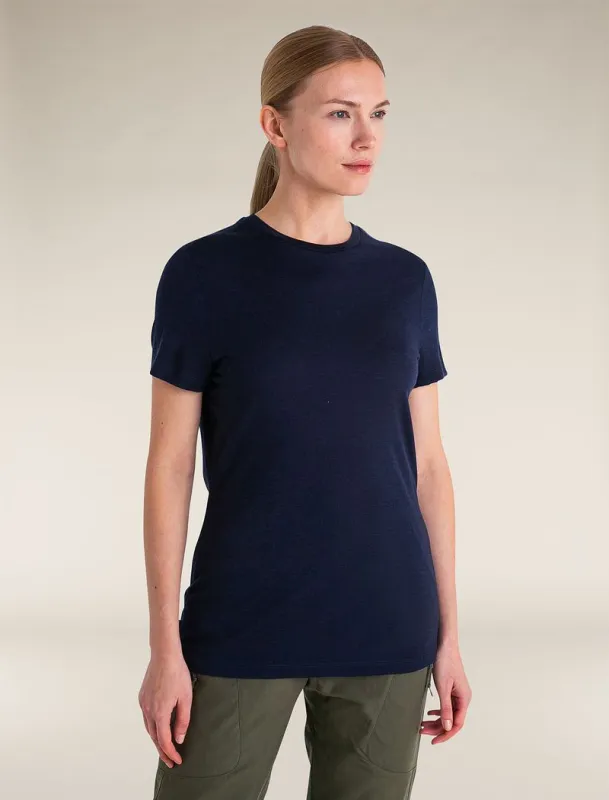Icebreaker Merino 150 Tech Lite Short Sleeve T-Shirt - Woman - Midnight Navy - Size S sold by Icebreaker
