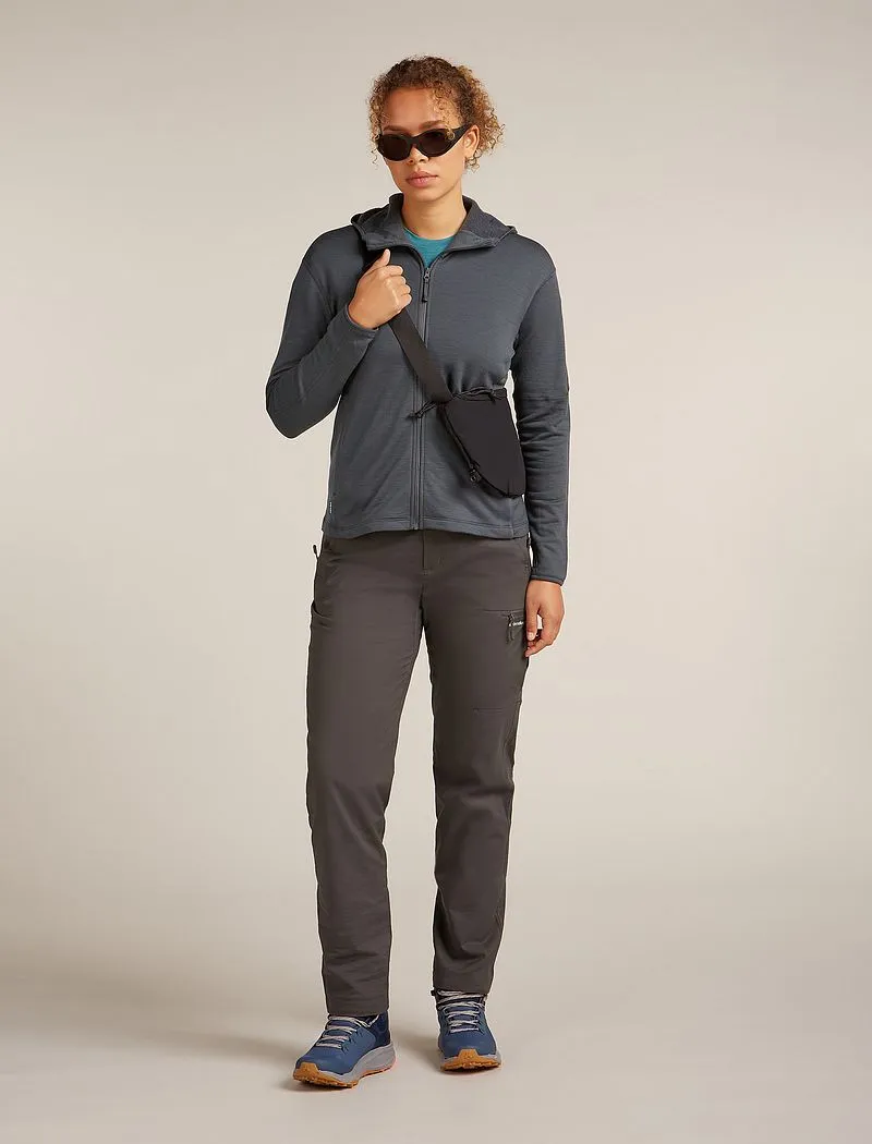 Icebreaker Merino 360 Realfleece™ Elemental Long Sleeve Zip Hoodie - Woman - Obsidian - Size S sold by Icebreaker product image thumbnail 4