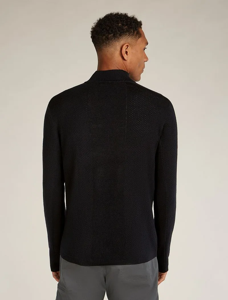 Merino icebreaker Anniversary Original Long Sleeve Half Zip Top - Man - Black - Size M sold by Icebreaker product image thumbnail 2