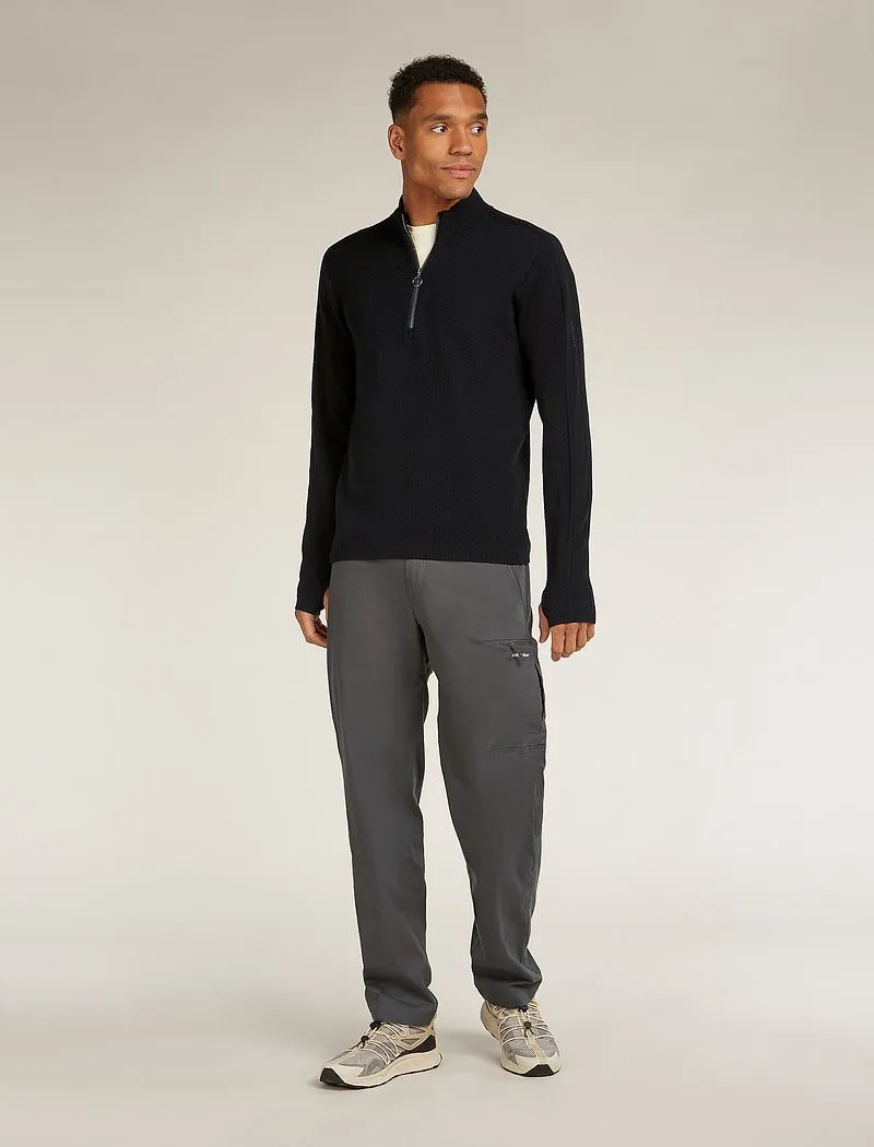 Merino icebreaker Anniversary Original Long Sleeve Half Zip Top - Man - Black - Size M sold by Icebreaker product image thumbnail 3