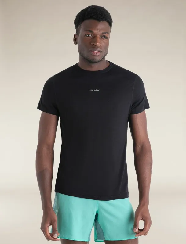 Icebreaker Merino Blend 125 Cool-Lite™ Speed Short Sleeve T-Shirt - Man - Black - Size S sold by Icebreaker