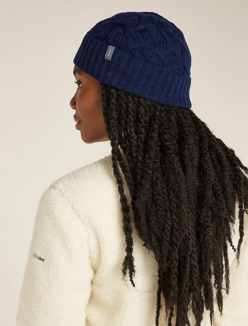 Icebreaker Merino Cable Knit Beanie - Man - Midnight Navy/royal Navy sold by Icebreaker product image thumbnail 3