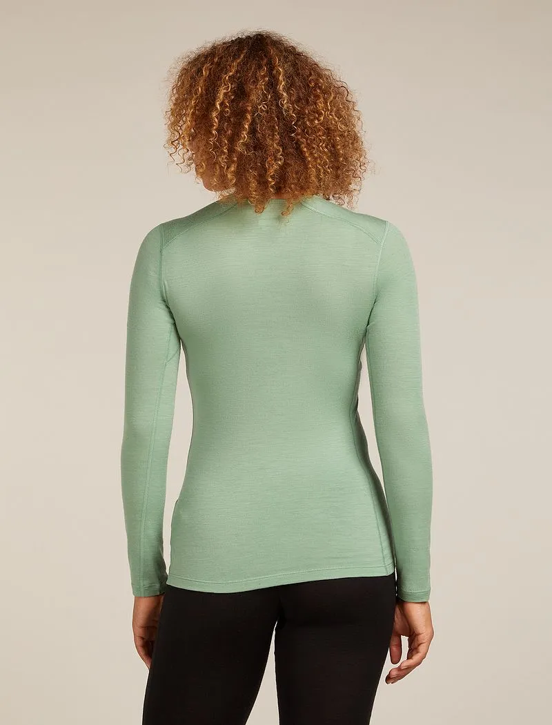 Icebreaker Merino 200 Oasis Long Sleeve Crew Thermal Top - Woman - Seaglass - Size XL sold by Icebreaker product image thumbnail 2