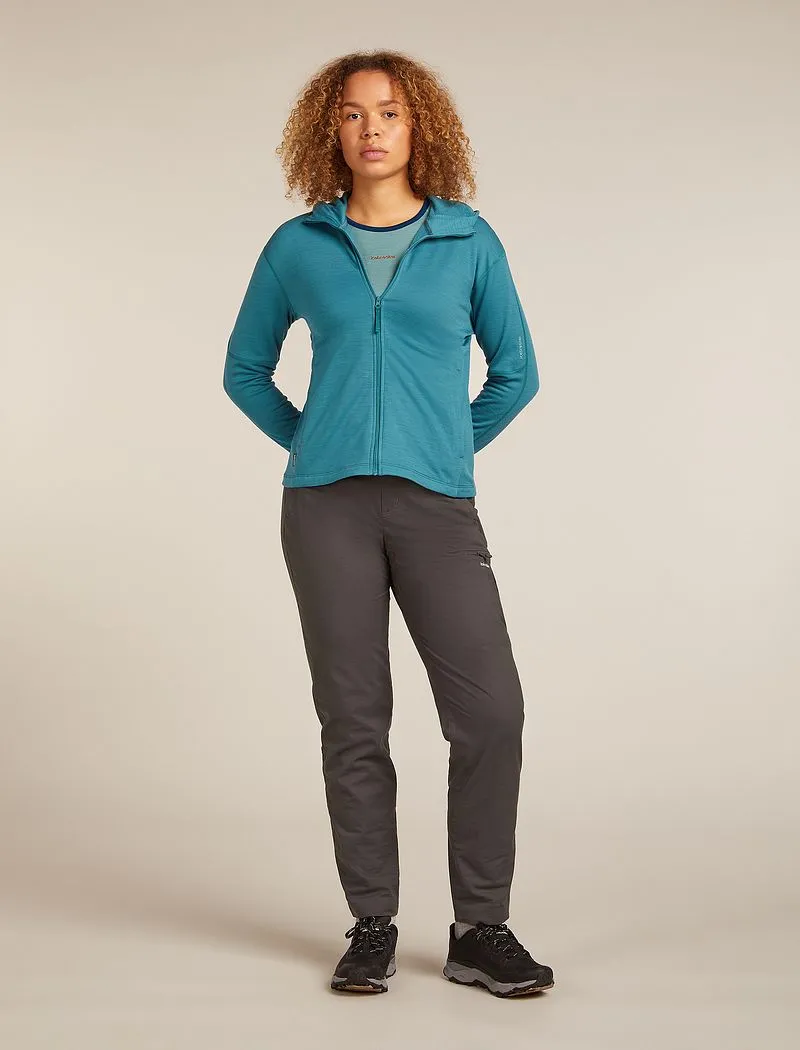 Icebreaker Merino 360 Realfleece™ Elemental Long Sleeve Zip Hoodie - Woman - Topaz - Size XL sold by Icebreaker product image thumbnail 3