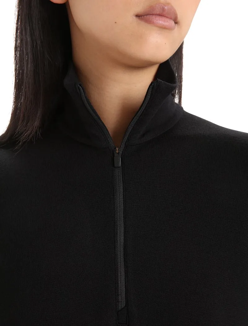 Icebreaker Merino 260 Tech Long Sleeve Half Zip Thermal Top - Woman - Black - Size M sold by Icebreaker product image thumbnail 4
