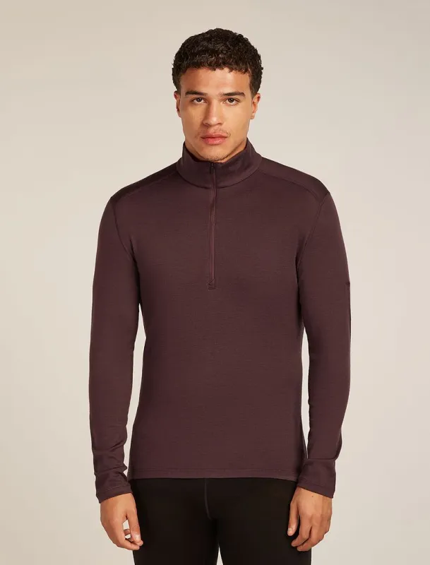 Icebreaker Merino 260 Tech Long Sleeve Half Zip Thermal Top - Man - Java - Size S sold by Icebreaker