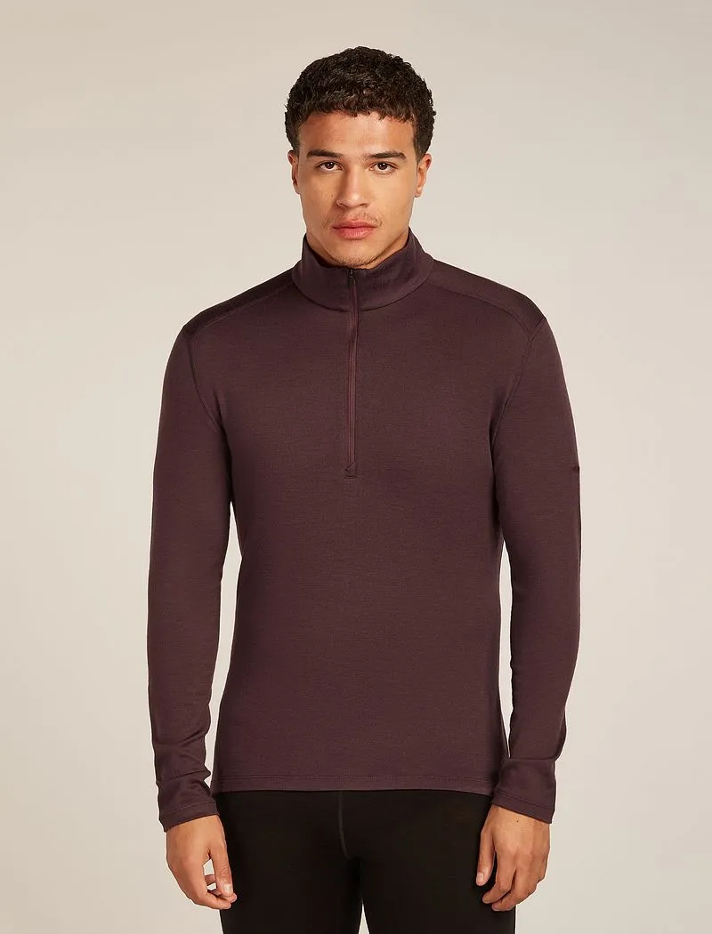 Icebreaker Merino 260 Tech Long Sleeve Half Zip Thermal Top - Man - Java - Size S sold by Icebreaker