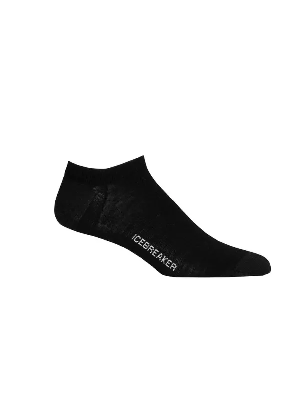 Icebreaker Merino Lifestyle Fine Gauge No Show Socks - Man - Black/snow - Size S sold by Icebreaker
