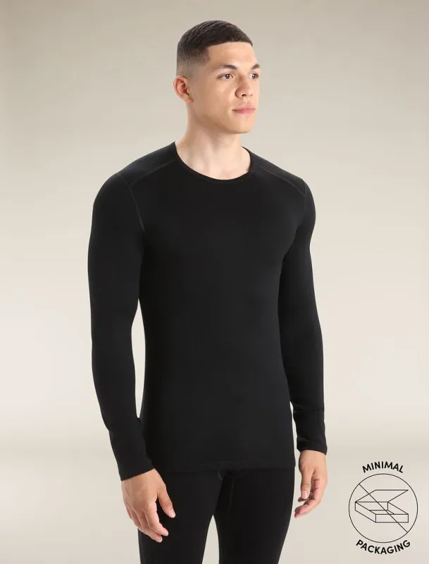 Icebreaker Merino 260 Tech Long Sleeve Crew Thermal Top - Man - Black Unboxed - Size M sold by Icebreaker