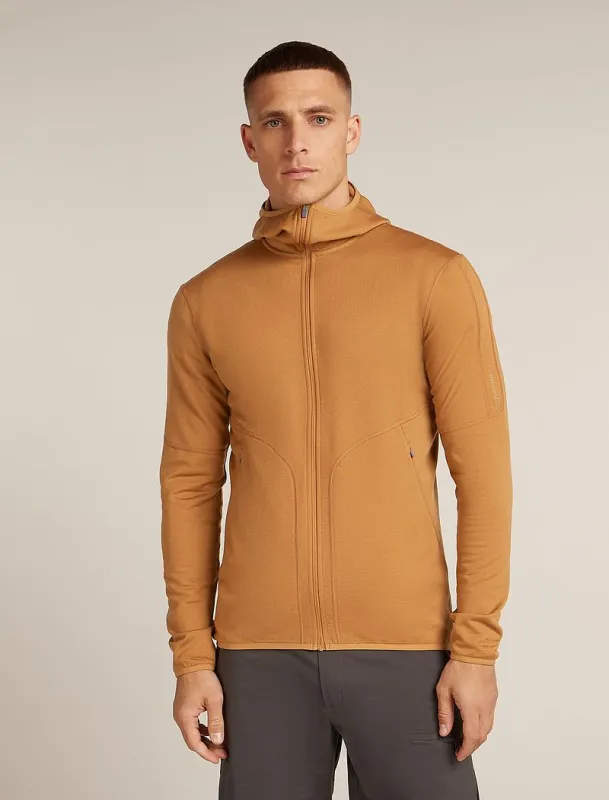 Icebreaker Merino 560 Realfleece™ Elemental Long Sleeve Zip Hoodie - Man - Trail - Size XL sold by Icebreaker