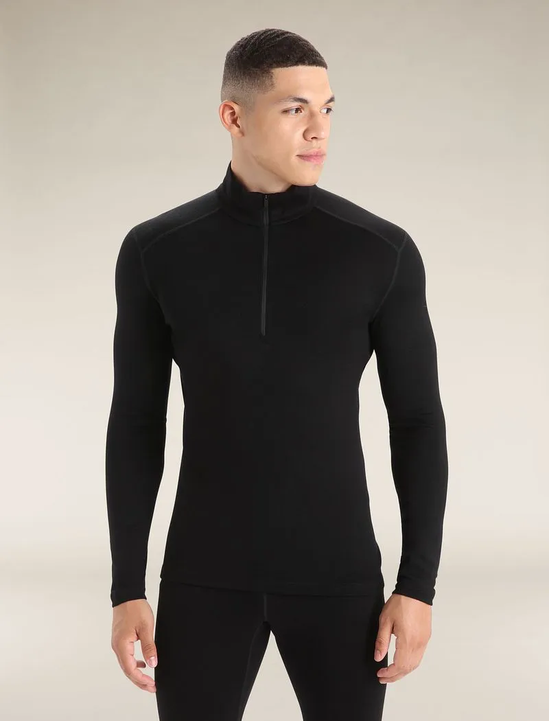 Icebreaker Merino 260 Tech Long Sleeve Half Zip Thermal Top - Man - Black - Size S sold by Icebreaker