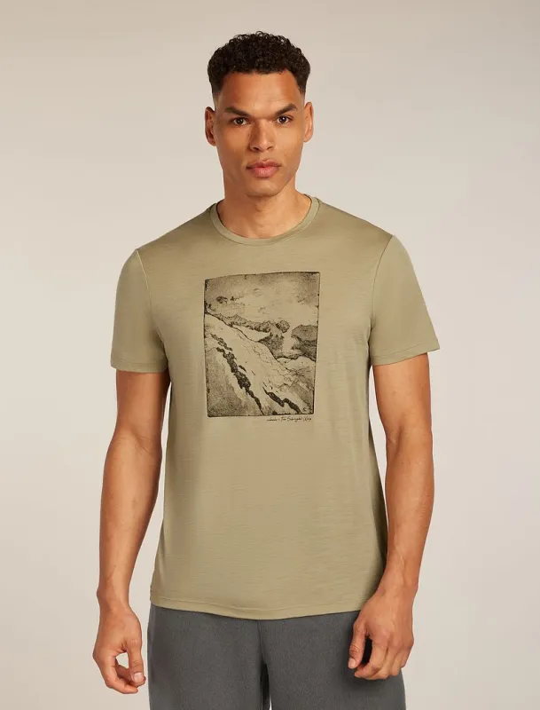 Icebreaker Merino 150 Tech Lite Short Sleeve T-Shirt Summit - Man - Flagstone - Size XL made by Icebreaker