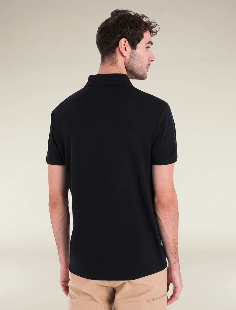 Icebreaker Merino 150 Tech Lite Short Sleeve Polo - Man - Black - Size M sold by Icebreaker product image thumbnail 2