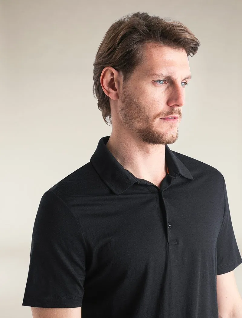 Icebreaker Merino 150 Tech Lite Short Sleeve Polo - Man - Black - Size M sold by Icebreaker product image thumbnail 4
