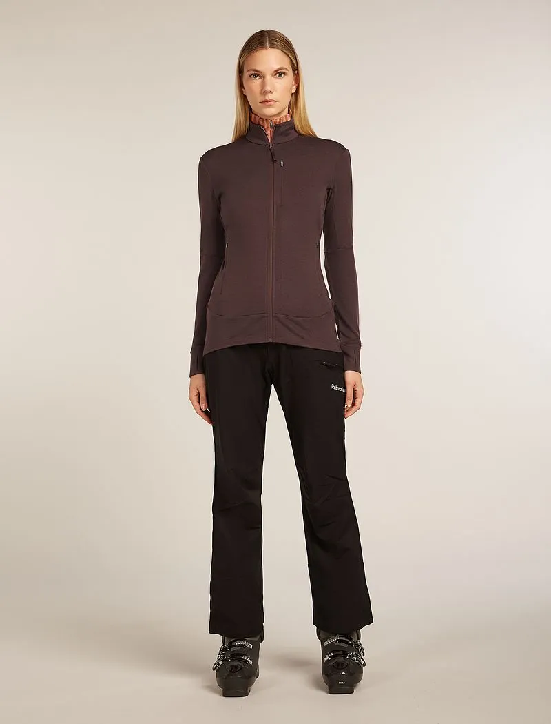 Icebreaker Merino 260 Quantum Long Sleeve Zip Jacket - Woman - Java - Size L sold by Icebreaker product image thumbnail 3