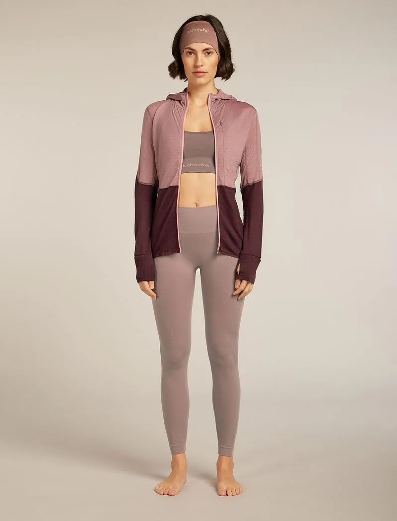 Icebreaker Merino Blend 200 Realfleece™ Descender Long Sleeve Zip Hoodie - Woman - Summit/java - Size S sold by Icebreaker product image thumbnail 4