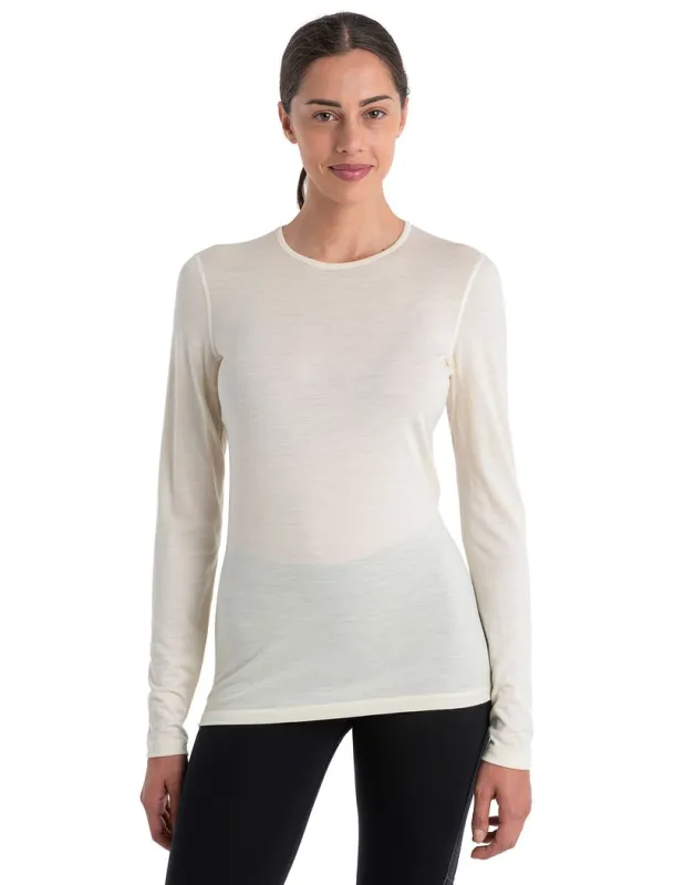 Icebreaker Merino 200 Oasis Long Sleeve Crew Thermal Top - Woman - Undyed - Size XL sold by Icebreaker