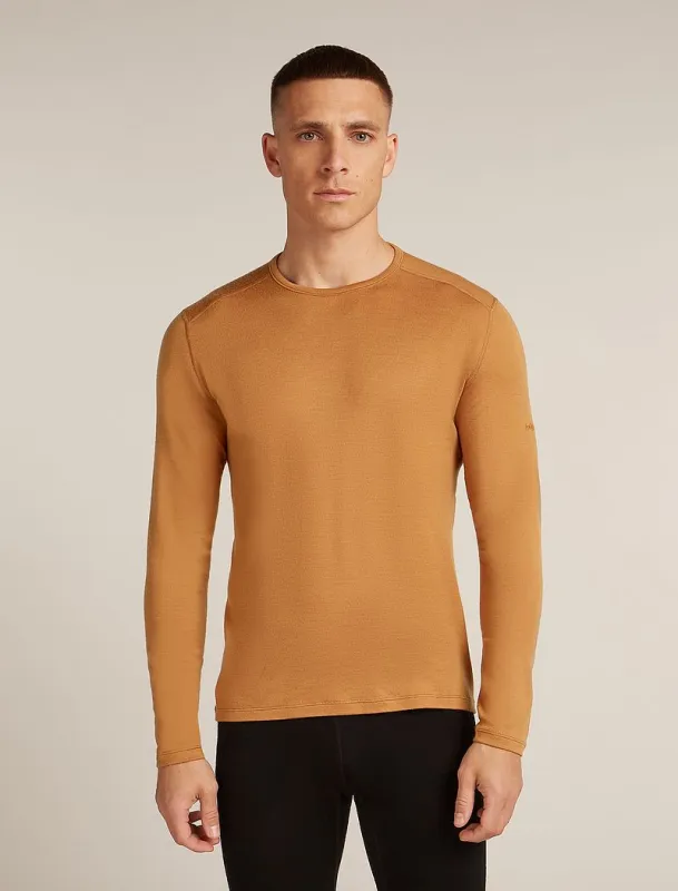 Icebreaker Merino 260 Tech Long Sleeve Crew Thermal Top - Man - Trail - Size S sold by Icebreaker