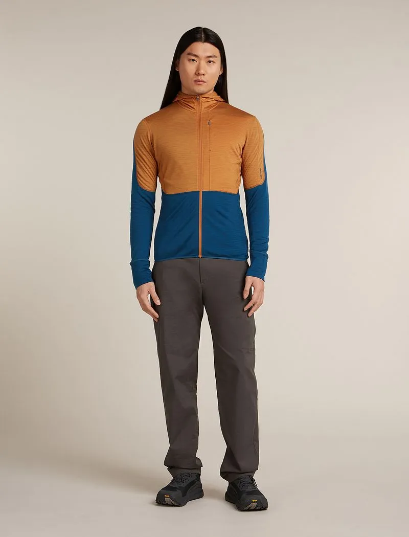 Icebreaker Merino Blend 200 Realfleece™ Descender Long Sleeve Zip Hoodie - Man - Trail/atlantis - Size L sold by Icebreaker product image thumbnail 3