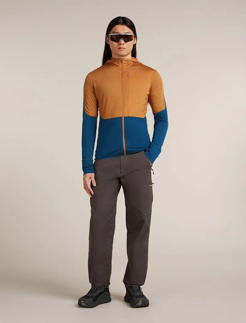 Icebreaker Merino Blend 200 Realfleece™ Descender Long Sleeve Zip Hoodie - Man - Trail/atlantis - Size L sold by Icebreaker product image thumbnail 4