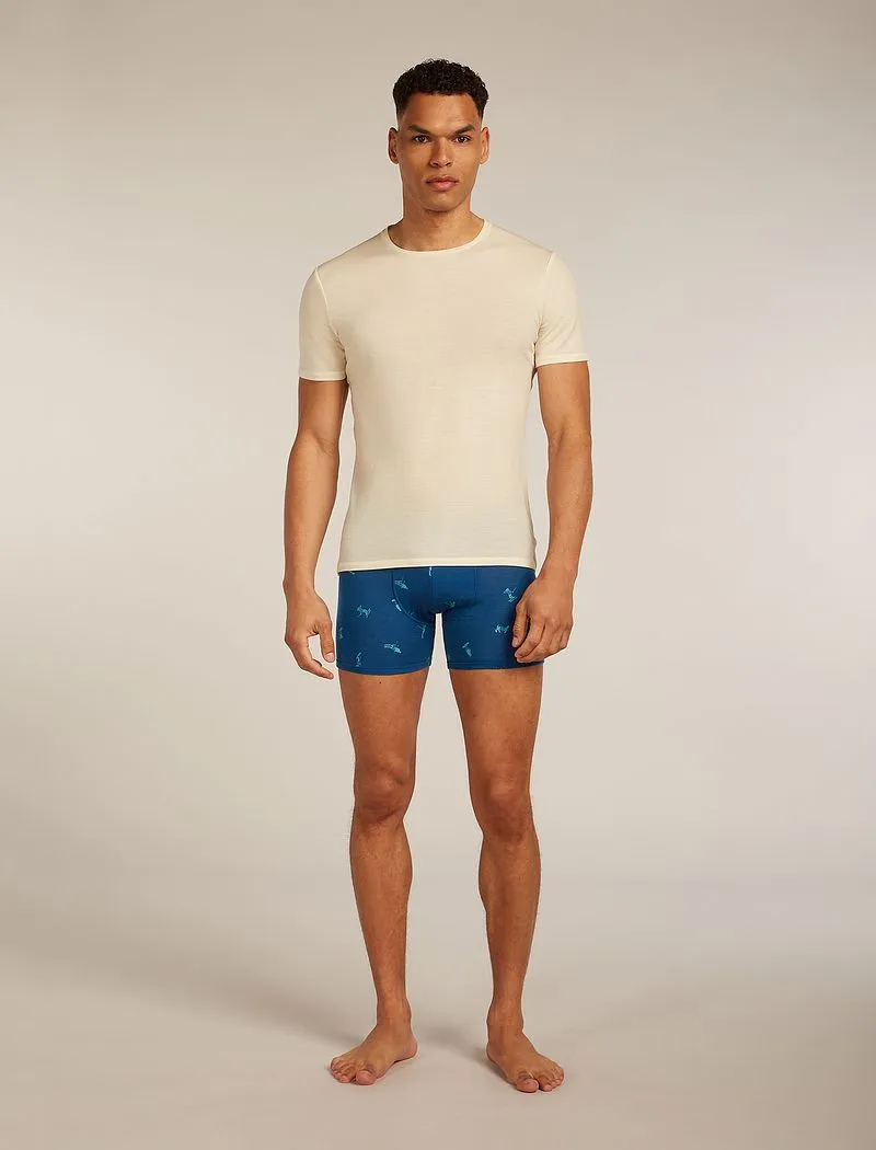 Icebreaker Merino 150 Anatomica Boxers Ski Day - Man - Atlantis/topaz - Size XL sold by Icebreaker product image thumbnail 4