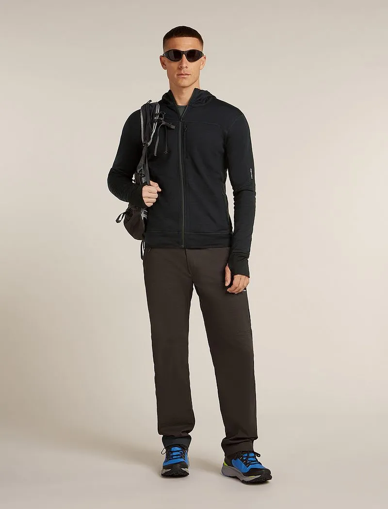 Icebreaker Merino Blend 300 RealFleece™ Descender Long Sleeve Zip Hoodie - Man - Black - Size XXL sold by Icebreaker product image thumbnail 4