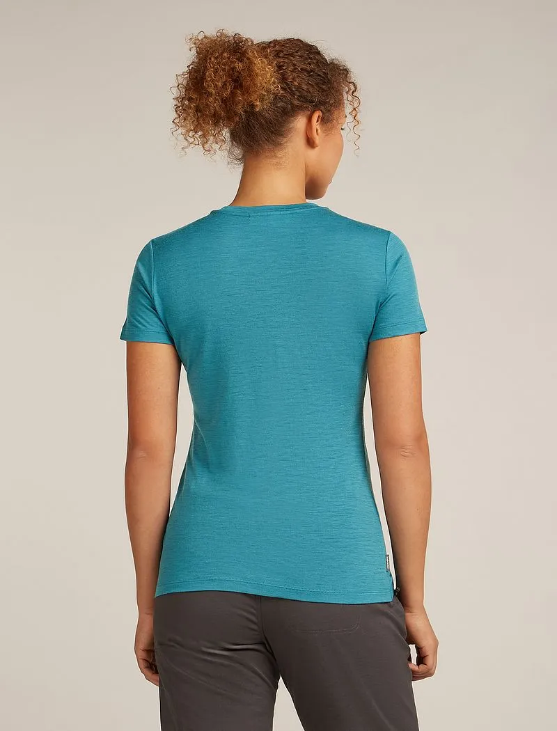 Icebreaker Merino 150 Tech Lite Short Sleeve T-Shirt Snow Day - Woman - Topaz - Size L sold by Icebreaker product image thumbnail 2